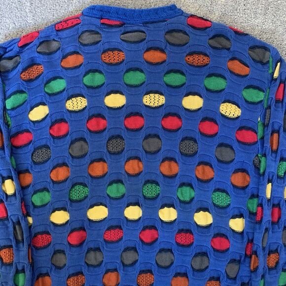 Rare VINTAGE COOGI Australia Bubble Dot 3D Textured Knit Sweater M – Some Flaws - Picture 7 of 16